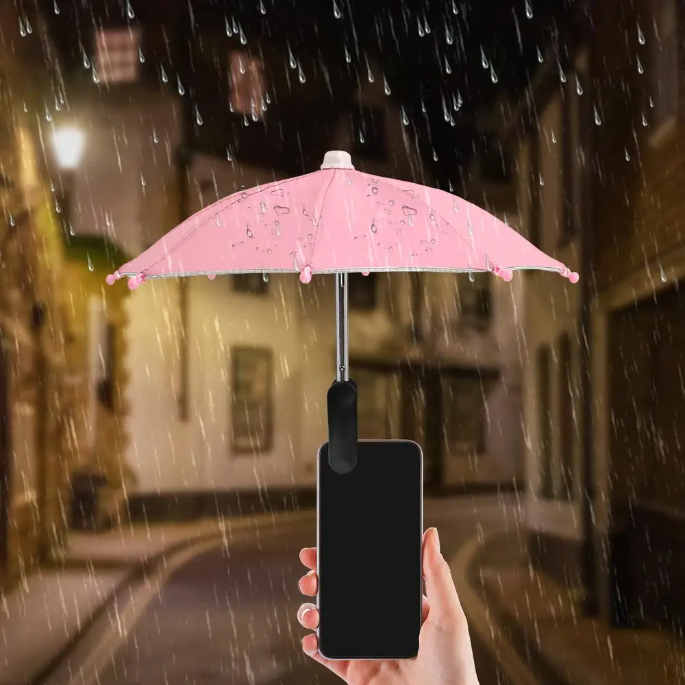 Cell Phone Umbrella Holder with Clip for Sun Shade Cell Phone Umbrella Phone Clip Outdoor Anti-Glare Sunshade Protect Your Phone
