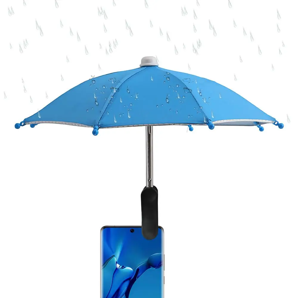 Cell Phone Umbrella Holder with Clip for Sun Shade Cell Phone Umbrella Phone Clip Outdoor Anti-Glare Sunshade Protect Your Phone