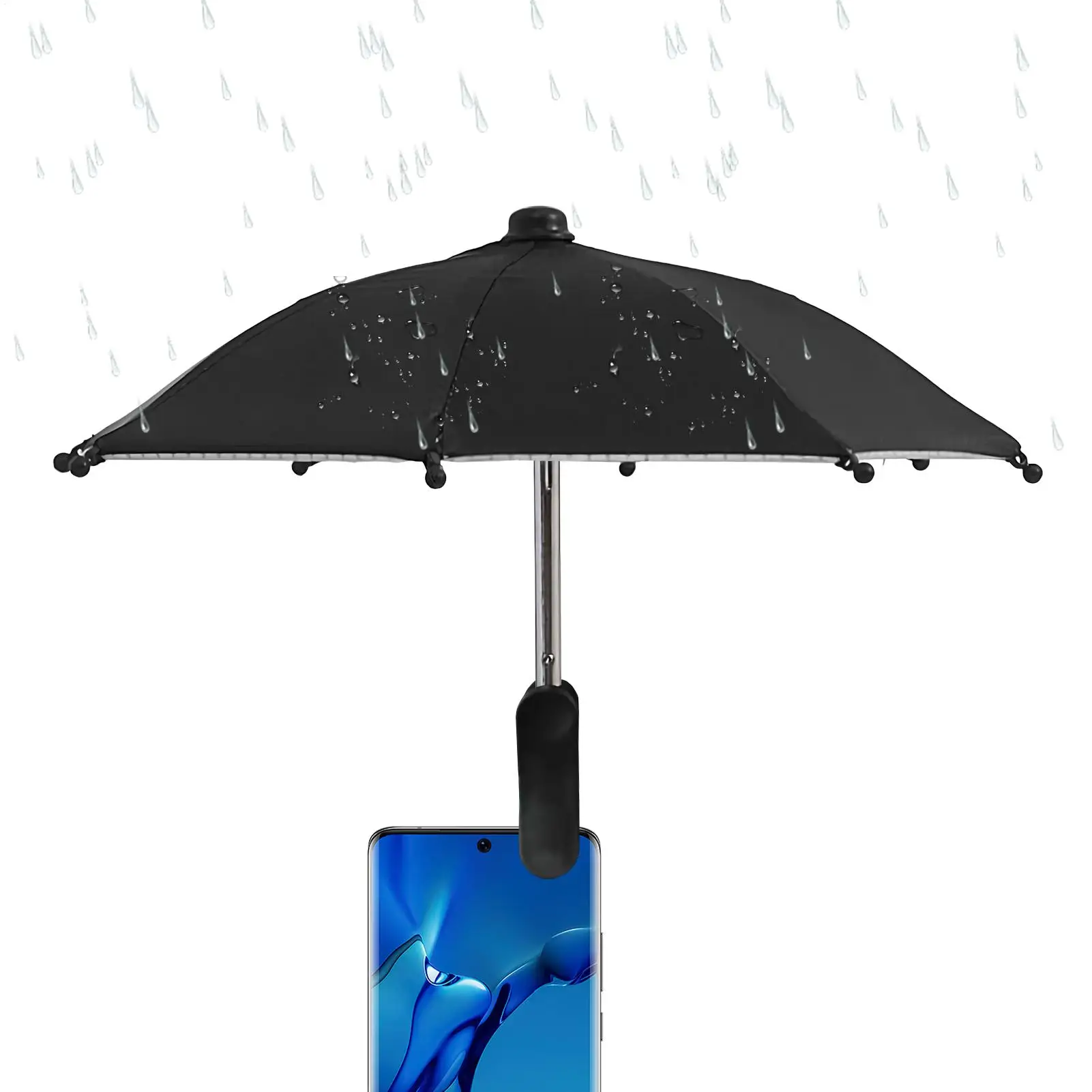 Cell Phone Umbrella Holder with Clip for Sun Shade Cell Phone Umbrella Phone Clip Outdoor Anti-Glare Sunshade Protect Your Phone