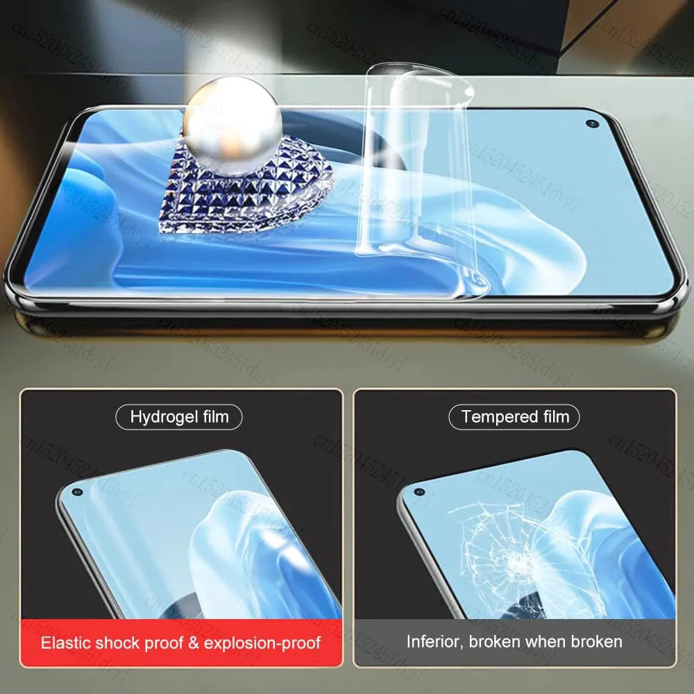 5PCS For OnePlus 11 8 9 10 Pro Screen Protector For Oneplus 10T Ace 2v Ace 2 7 7T Pro 9R 9RT 8T Nord 2 Full Cover Hydrogel Film