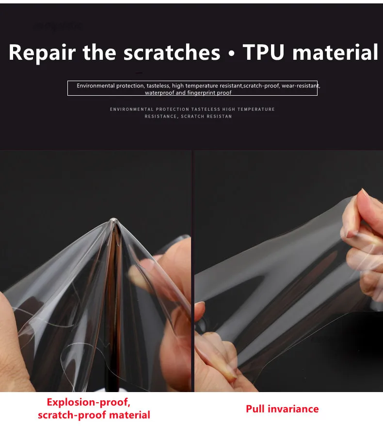 Car Headlight Protective Film Headlamp Taillight Transparent Black TPU Sticker Precut For Audi A6 S6 C8 2019 2020 Accessories