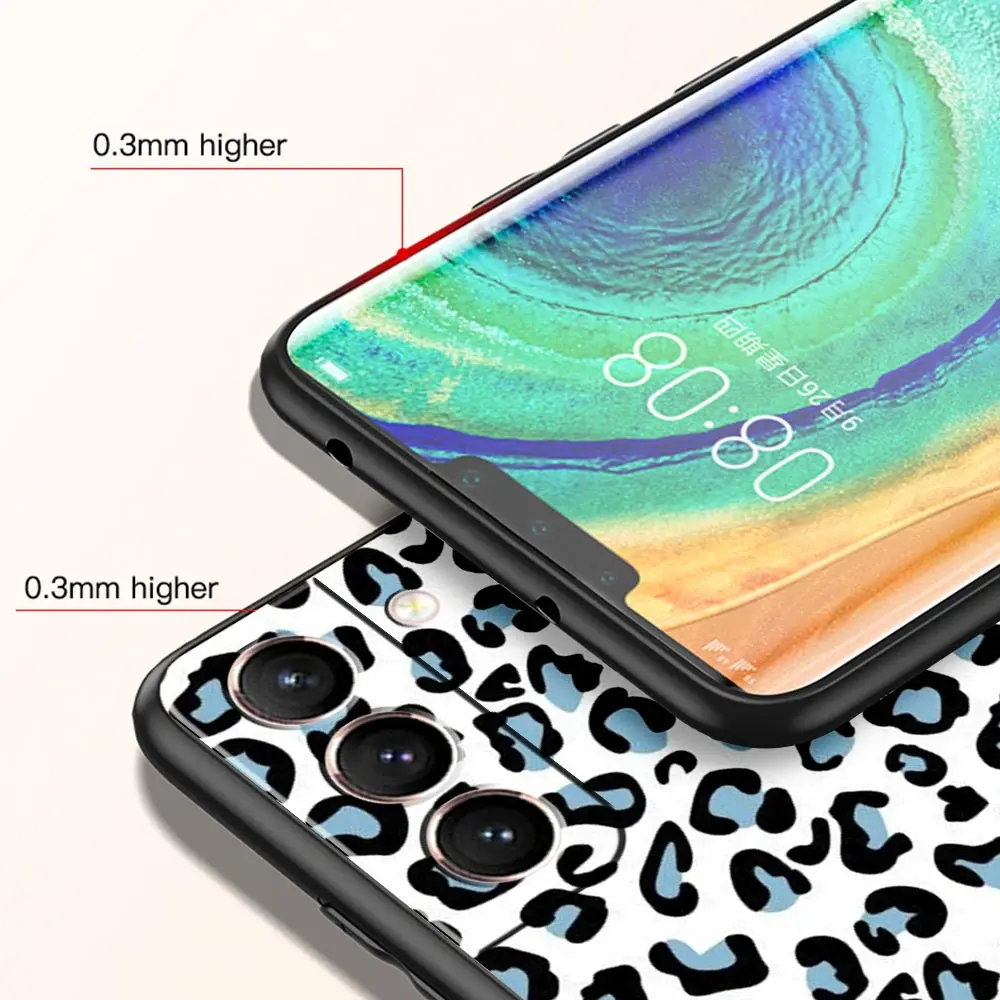 Phone Case For Samsung Galaxy S24 S23 S22 Ultra S20 S21 FE 5G S10 S9 Plus S10E S8 S7 Edge Silicone Cover Leopard Cheetah print
