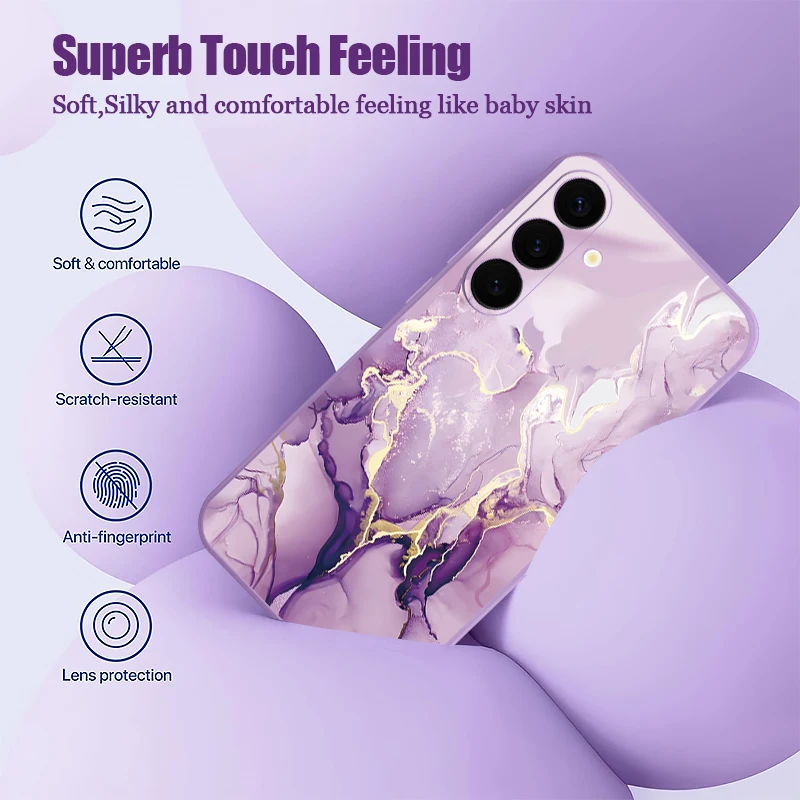 Marble Lanyard Phone Case For Samsung Galaxy S26 S25 S24 S23 S22 Ultra Plus S25 FE Magnetic For Magsafe Wireless Charge Cover