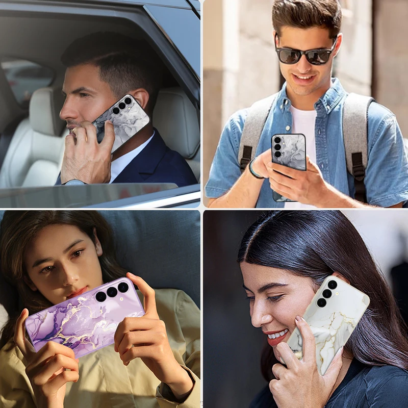 Marble Lanyard Phone Case For Samsung Galaxy S26 S25 S24 S23 S22 Ultra Plus S25 FE Magnetic For Magsafe Wireless Charge Cover