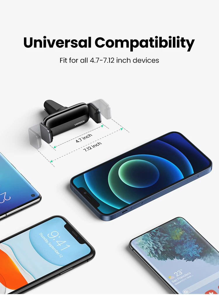 UGREEN Car Phone Holder Stand For Mobile Phone Air Vent Phone Stand for Xiaomi Samsung iPhone 16 15 Telephone Car Holder Stand