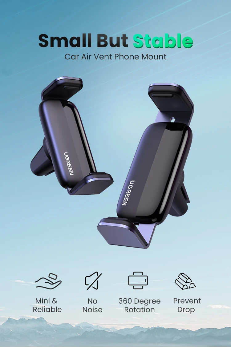 UGREEN Car Phone Holder Stand For Mobile Phone Air Vent Phone Stand for Xiaomi Samsung iPhone 16 15 Telephone Car Holder Stand