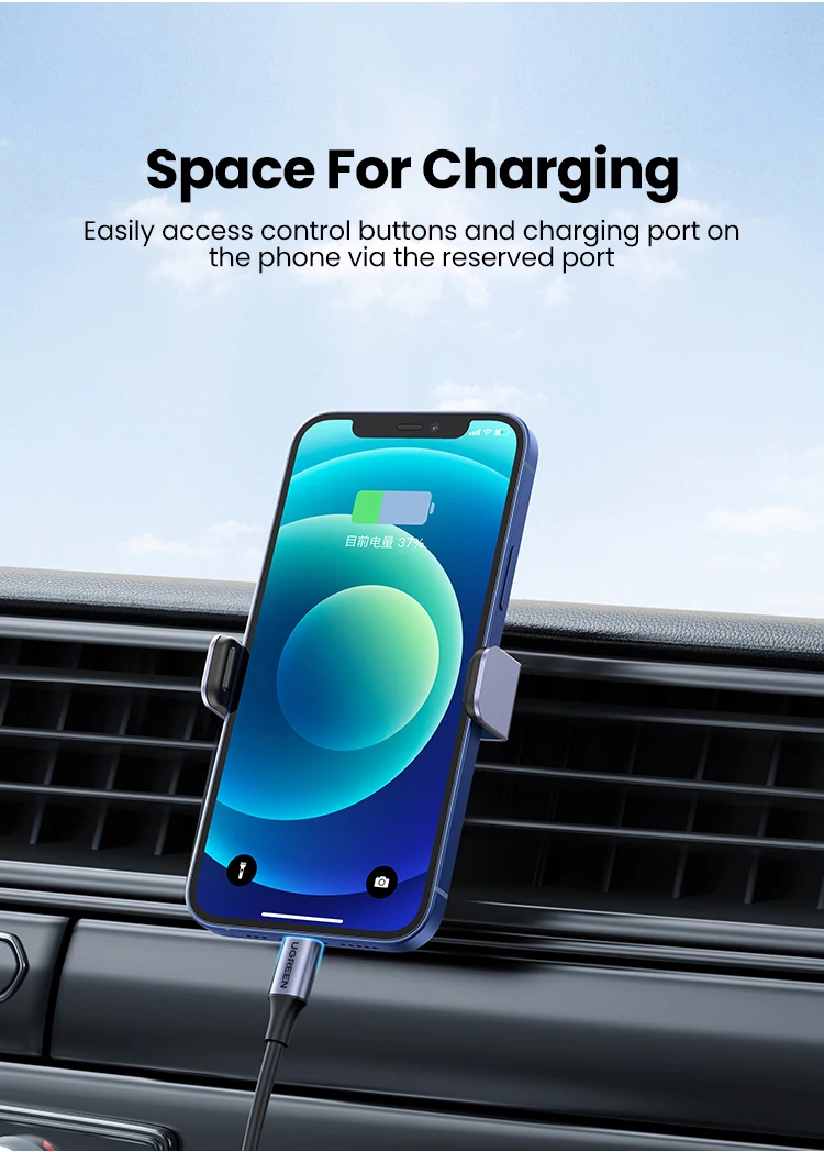 UGREEN Car Phone Holder Stand For Mobile Phone Air Vent Phone Stand for Xiaomi Samsung iPhone 16 15 Telephone Car Holder Stand