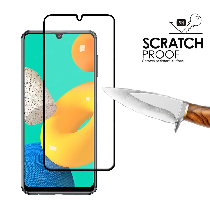 Full Cover Glass For Samsung Galaxy M32 Glass For Samsung M32 Tempered Glass 9H Screen Protector For Samsung M32 M 32 Lens Glass