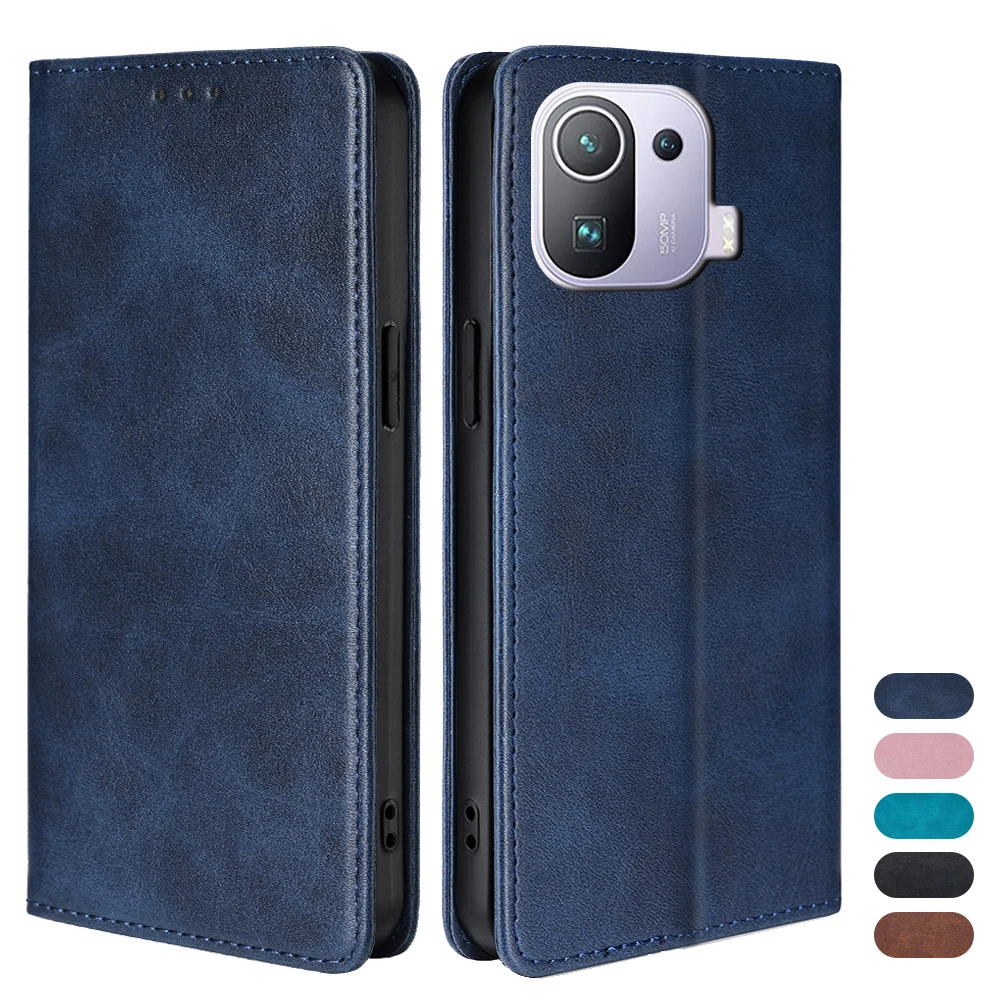 Business Magnetic Phone Case for Xiaomi 12 12S 12T 12X 11T 11X 11 Pro Ultra 11 Lite 5G NE Leather Flip Case Funda Card Slots