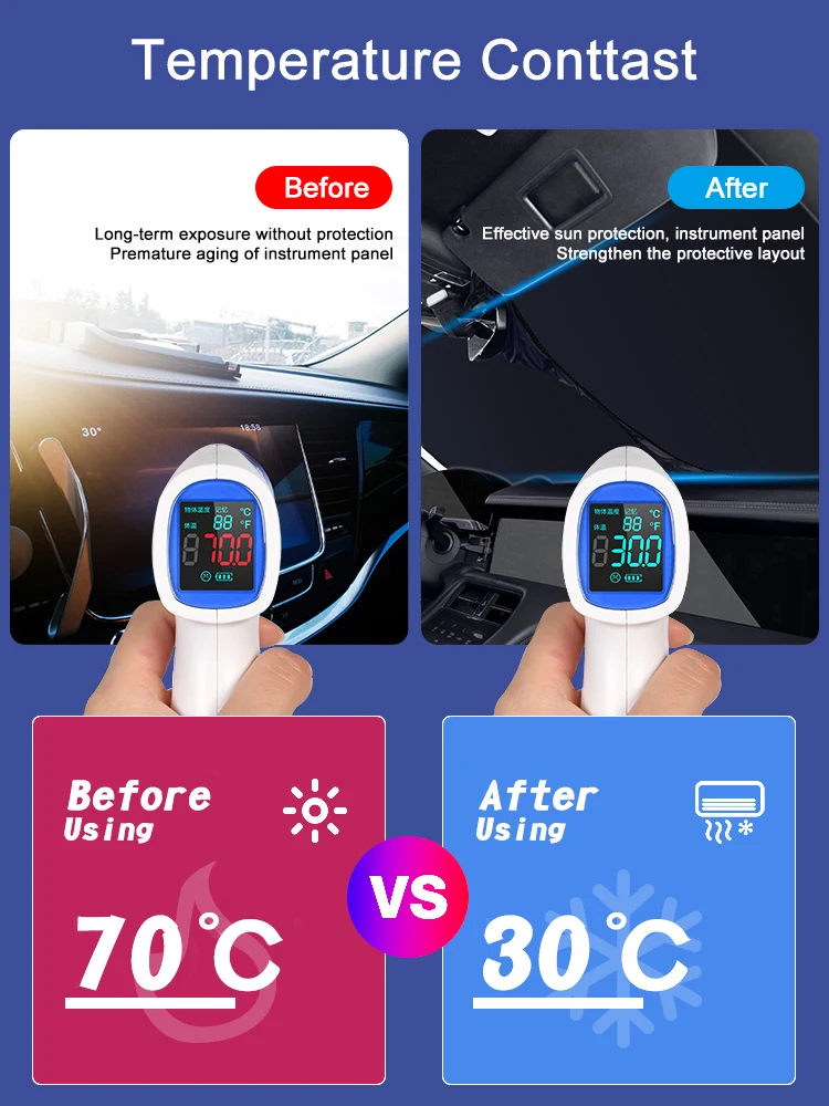 Flodable Car Windshield Sunshade Auto Accessories For Changan Cs95 CS35 2020 Cx70 Cs55 Cs75 Plus 2017 Filter Bunper CS15 Eado