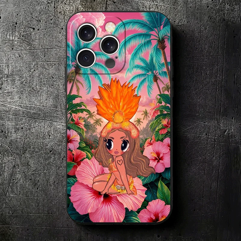 K-Karol G Tropicoqueta Soft Phone Case for iPhone 11 13 14 15 16 Pro Max 17 Air 16E 12 Mini 7 Black Fundas Back Cover
