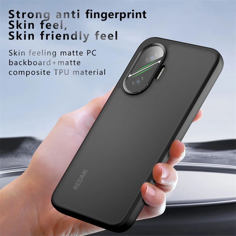 Matte Transparent Phone Case For Xiaomi Poco F7 Case Matte PC Back Cover For Poco F7 Case For Poco F7 Translucent Phone Cover