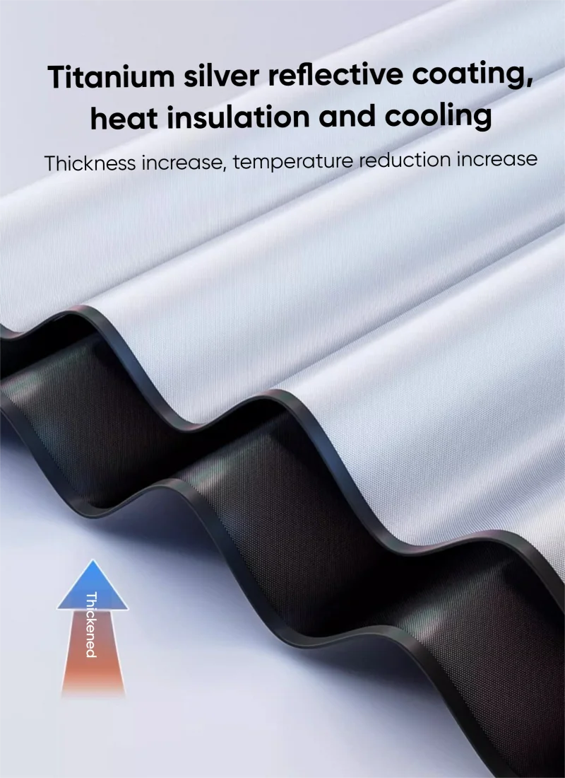 Car Windshield Sunshade Umbrella With 360 ° Rotation Flexible Handle Front Window Sunshade UV Protection Heat Insulation