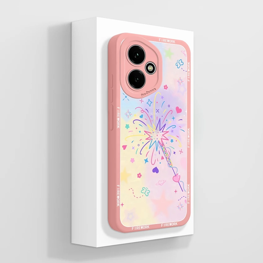 For Honor 400 / 400 Pro / 400 Lite / 400 Smart Case Silicone Cover Cute Girls Pattern Anti Slip Phone Casing For Honor400 Bumper