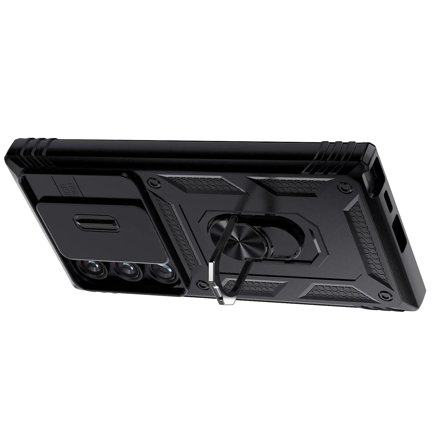 For Samsung Galaxy S23/S23+/S23 Ultra/S23 FE 5G Phone Case Hybrid Ring Kickstand Card Slot Camera Protection Hard Cover
