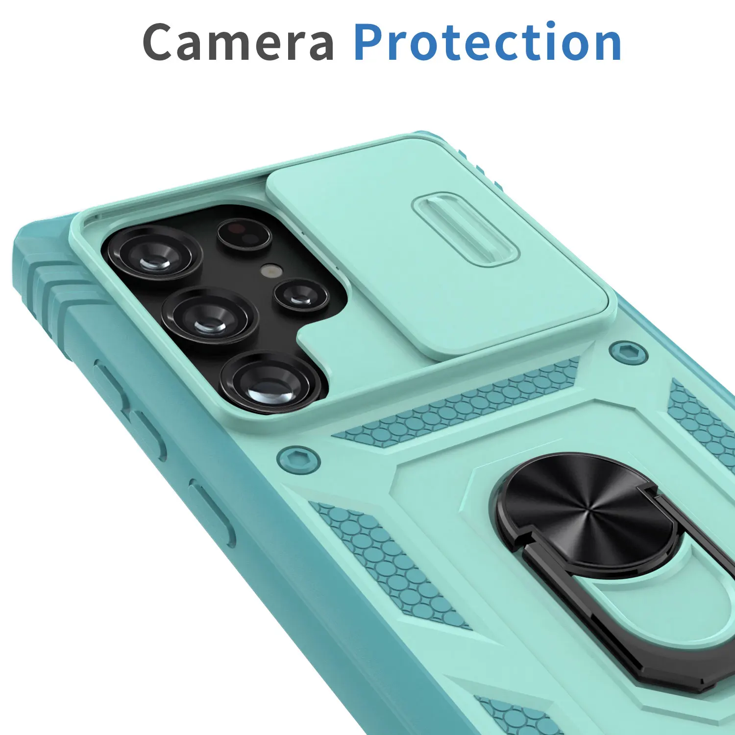 For Samsung Galaxy S23/S23+/S23 Ultra/S23 FE 5G Phone Case Hybrid Ring Kickstand Card Slot Camera Protection Hard Cover