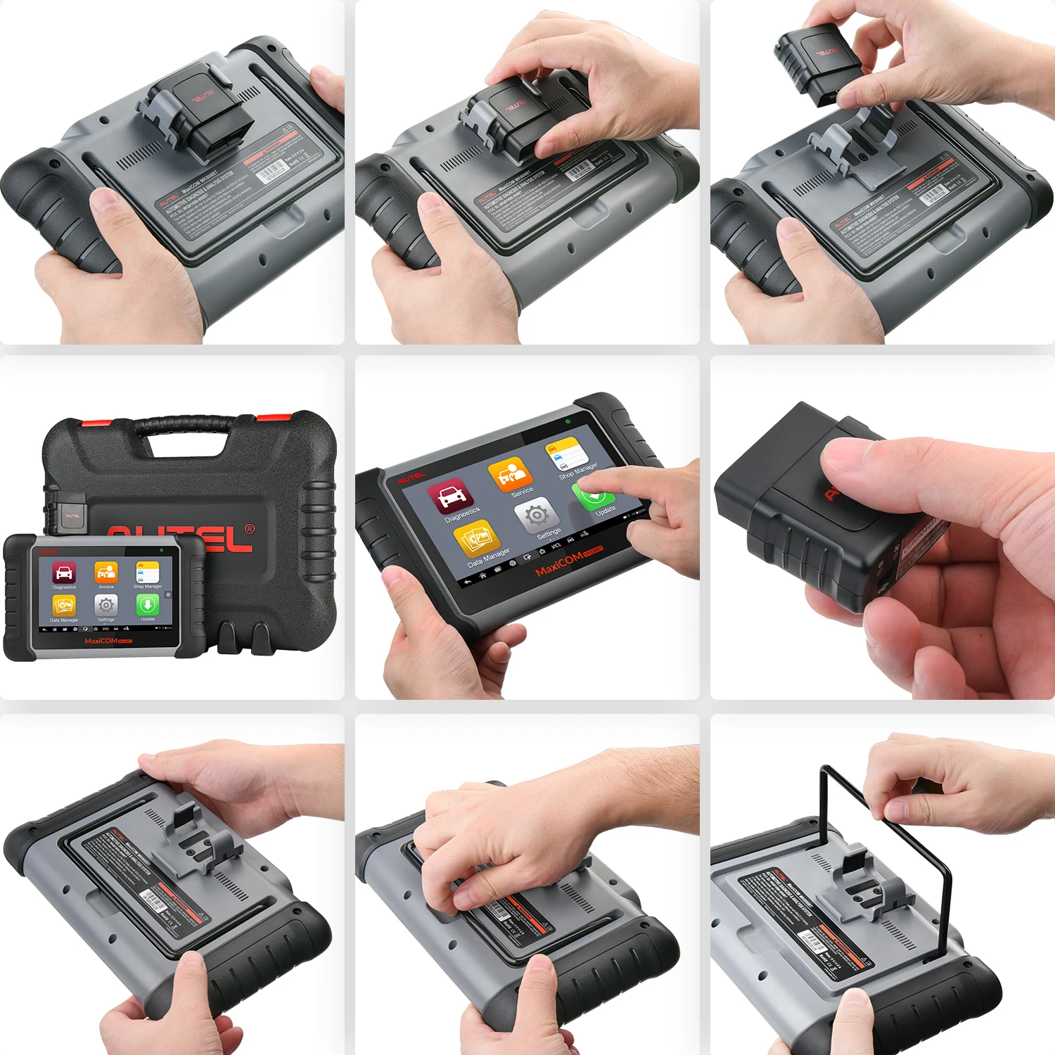 Autel MaxiCOM MK808BT PRO OBD2 Scanner Automotivo Car Diagnostic Scan Tool OBD 2 Code Reader Key Coding Active Test PK MK808S | V2.0 Bidirectional Diagnostic Tool 3000+ Active Test 28+ Reset Functions Injector Coding All Systems Scan FCA SGW OS 11
