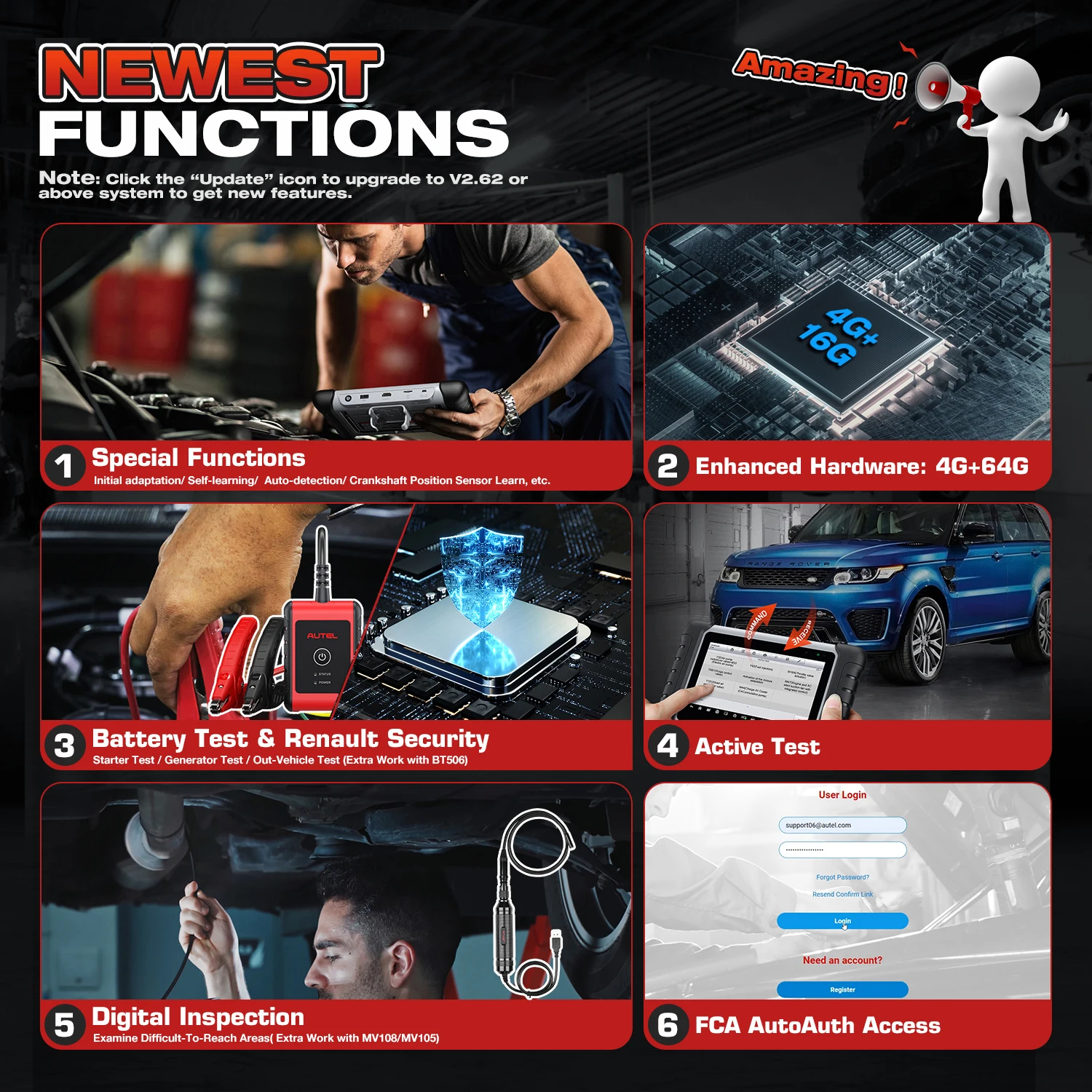 Autel MaxiCOM MK808BT PRO OBD2 Scanner Automotivo Car Diagnostic Scan Tool OBD 2 Code Reader Key Coding Active Test PK MK808S | V2.0 Bidirectional Diagnostic Tool 3000+ Active Test 28+ Reset Functions Injector Coding All Systems Scan FCA SGW OS 11