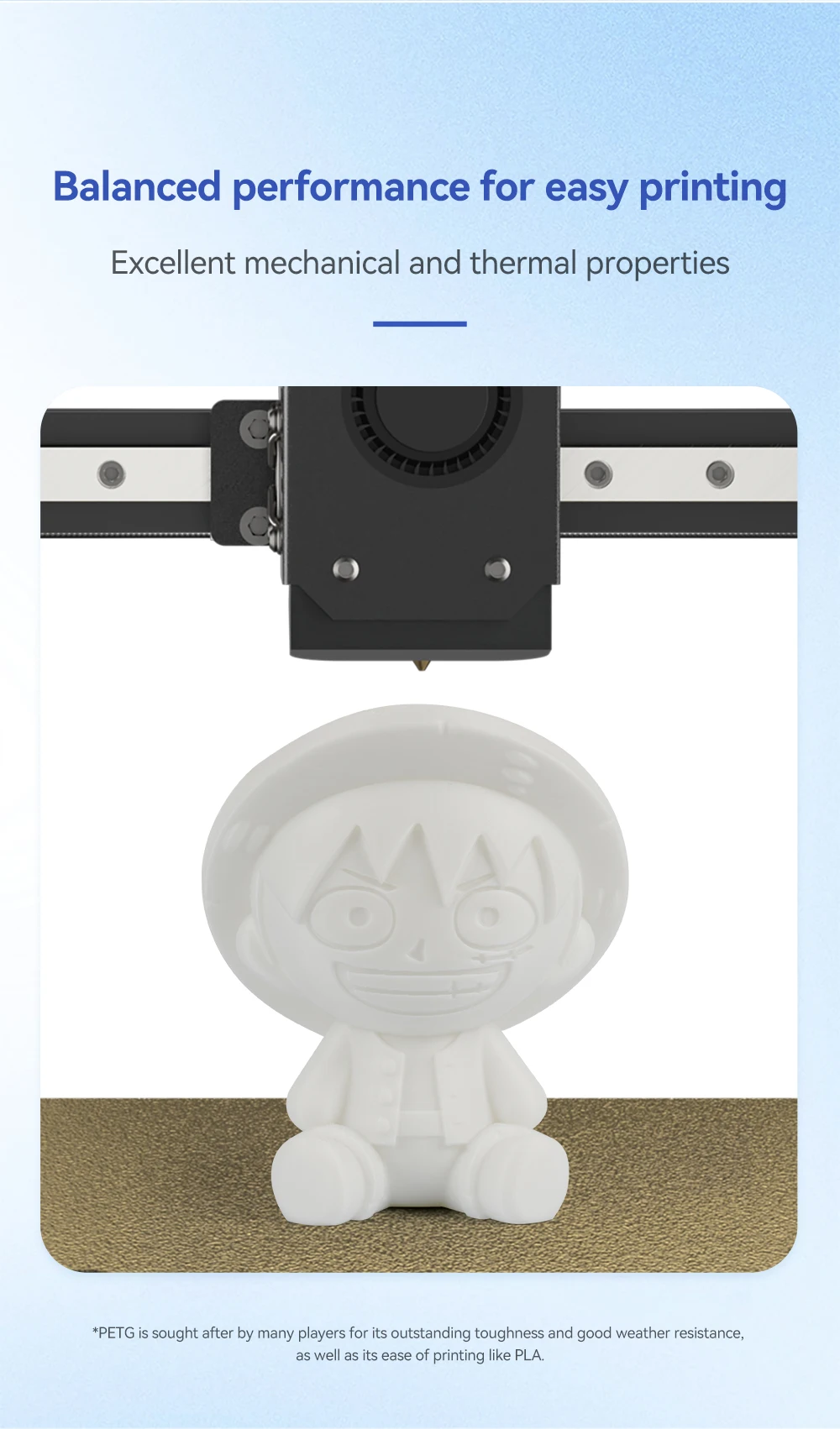 KINGROON 10KG 1.75mm PETG Filament Tangle-Free, High Quality 3D Printing Eco-friendly Plastic Consumables 22LBS, Vacuum Packaging 3D Printing