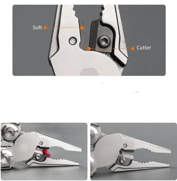 Daicamping DL10 Emergency Plier Folding Knife Multitool Tactical Clamp Combination Survival Gear Clip Multifunctional Multi Tool