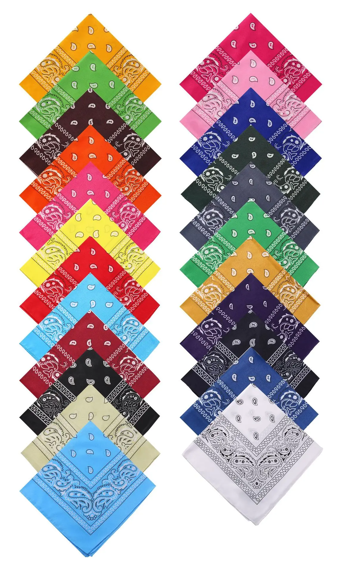 Fashion Bandana Kerchief Head Square Scarves Print Handkerchief Woman Man Hair Band Neck Scarf Sports Headwear Wrap Head Scarf