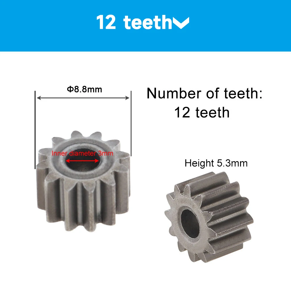 1pc Gear 7/ 9/11/12/13/14/15/16 Teeth Metal Gear for RS550/775/795/755 DC Motor For Fan Home Tool Toy