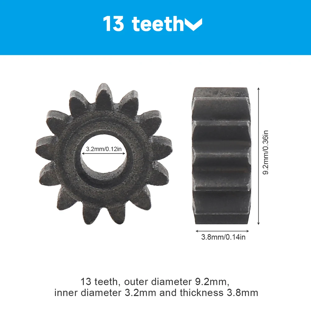 1pc Gear 7/ 9/11/12/13/14/15/16 Teeth Metal Gear for RS550/775/795/755 DC Motor For Fan Home Tool Toy