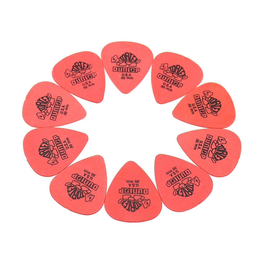 10pcs Dunlop Guitar Picks Electric Guitar Parts Picks Accessories 6 Kinds Thickness Picks