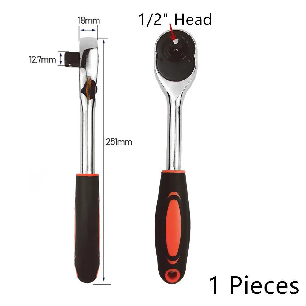 Onnfang 7-19/11-32mm Universal Ratchet Wrench Universal Socket Head, Household Socket Power/Hand Tool Wrench