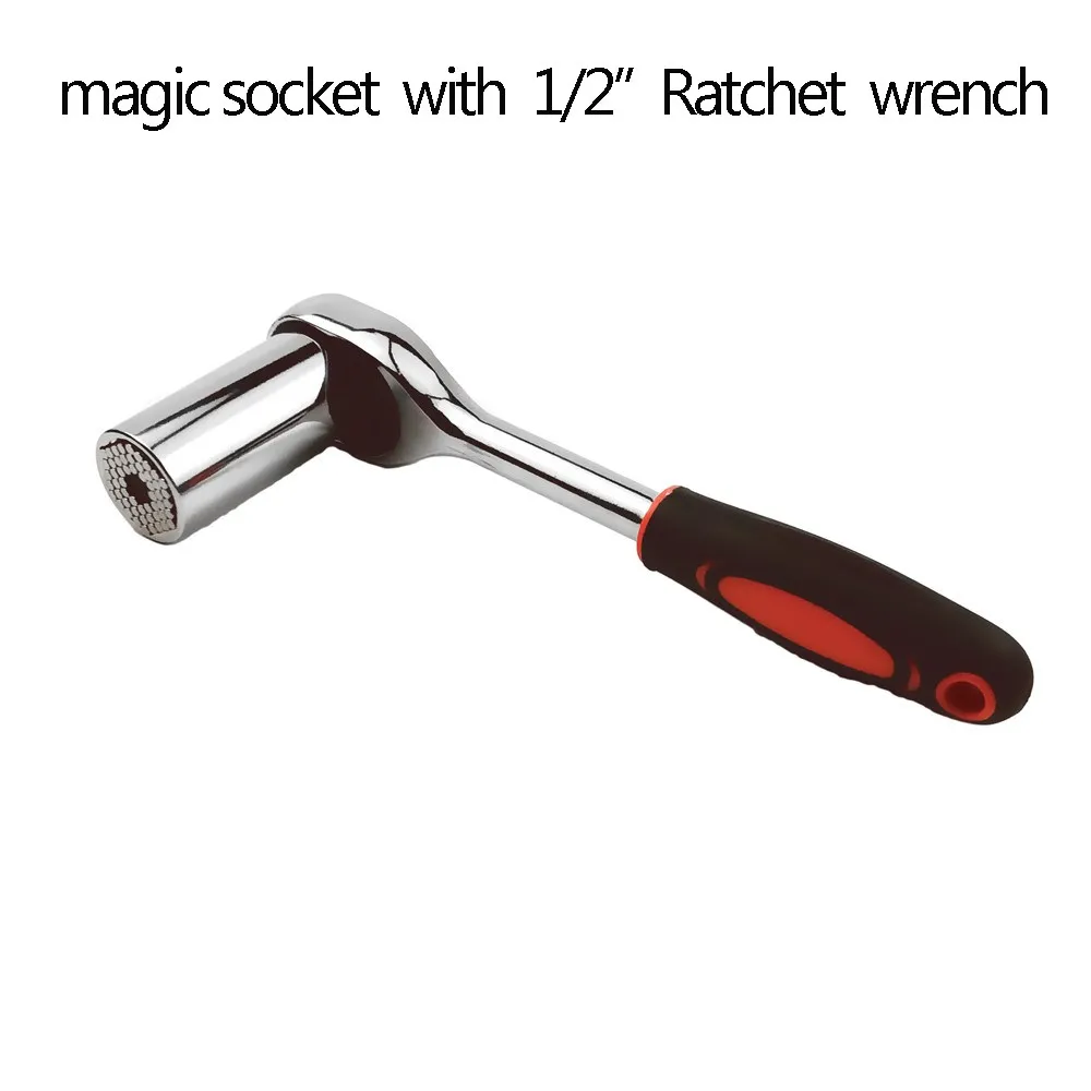 Onnfang 7-19/11-32mm Universal Ratchet Wrench Universal Socket Head, Household Socket Power/Hand Tool Wrench