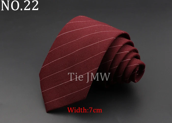 Mens Ties 6cm Classic Cotton Handmade Skinny Grey Plaid Neckties Striped Narrow Collar Slim Cashmere Casual Tie Accessories Gift