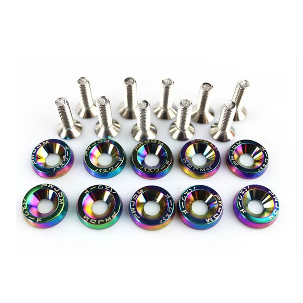 6MM Moto Screws For Honda Suzuki Yamaha Motorbike Nut Bolts License Plate Bracket Installation Fixing Motorcycle Car Screws