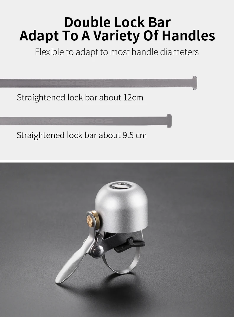 ROCKBROS Bike Bell Cycling Ring Bicycle Retro Classical Bells Clear Sound Quality MTB Road Safety Warning Alarm Bike Bells