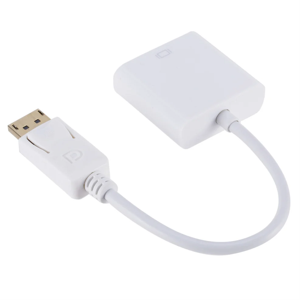 LccKaa DisplayPort Display Port DP to VGA Adapter Cable Male to Female Converter for PC Computer Laptop HDTV Monitor Projector