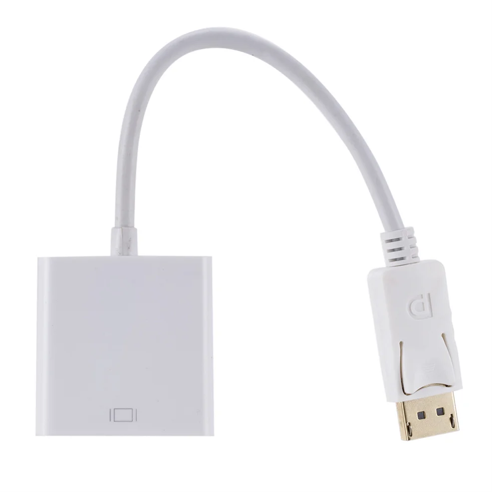 LccKaa DisplayPort Display Port DP to VGA Adapter Cable Male to Female Converter for PC Computer Laptop HDTV Monitor Projector