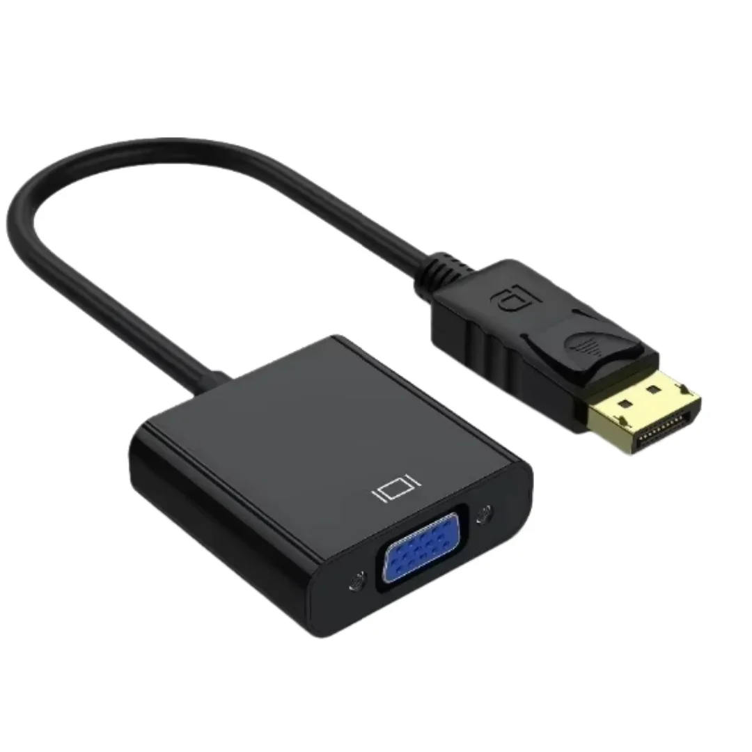 LccKaa DisplayPort Display Port DP to VGA Adapter Cable Male to Female Converter for PC Computer Laptop HDTV Monitor Projector
