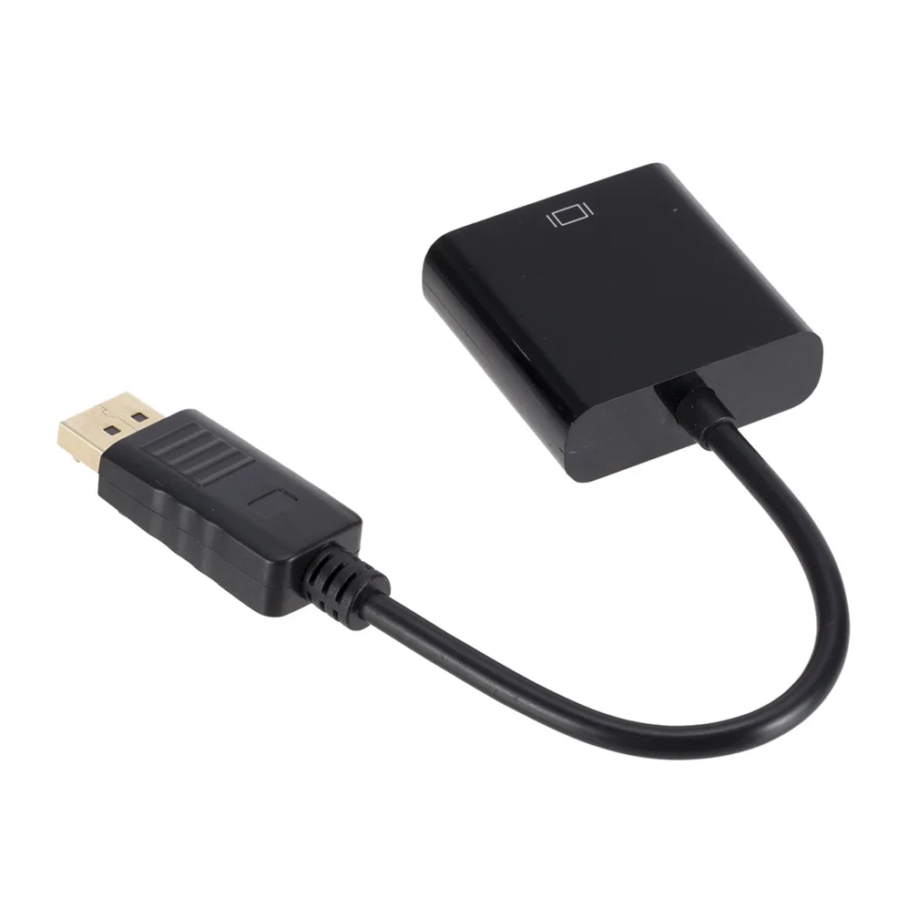 LccKaa DisplayPort Display Port DP to VGA Adapter Cable Male to Female Converter for PC Computer Laptop HDTV Monitor Projector