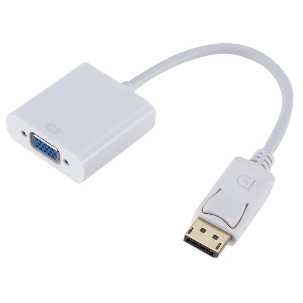 LccKaa DisplayPort Display Port DP to VGA Adapter Cable Male to Female Converter for PC Computer Laptop HDTV Monitor Projector