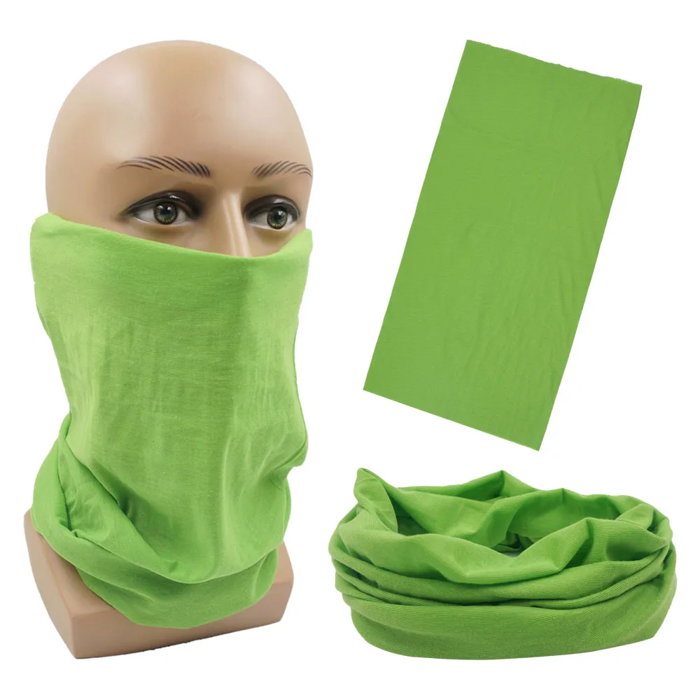 Outdoor Magic Bandana Solid Dyeing Color Cycling Hiking Scarves Fashion Headwrap Neck Tube Cover Fishing Windproof Face Mask