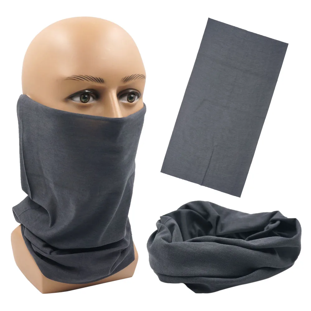 Outdoor Magic Bandana Solid Dyeing Color Cycling Hiking Scarves Fashion Headwrap Neck Tube Cover Fishing Windproof Face Mask