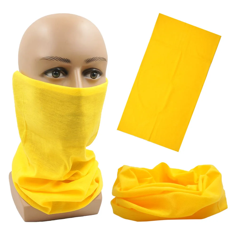 Outdoor Magic Bandana Solid Dyeing Color Cycling Hiking Scarves Fashion Headwrap Neck Tube Cover Fishing Windproof Face Mask
