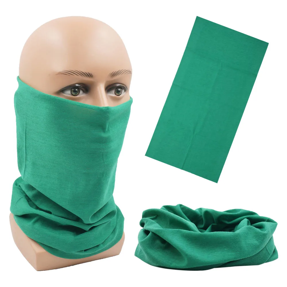 Outdoor Magic Bandana Solid Dyeing Color Cycling Hiking Scarves Fashion Headwrap Neck Tube Cover Fishing Windproof Face Mask