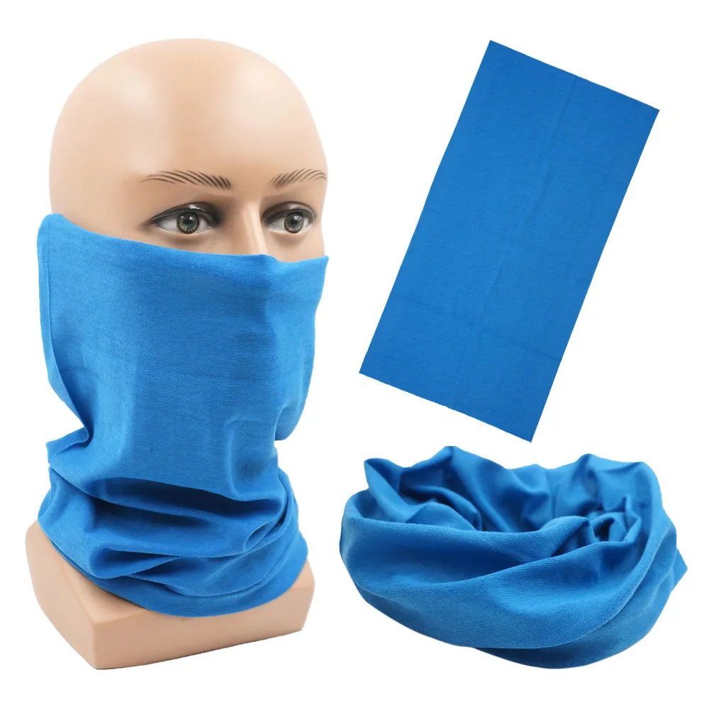 Outdoor Magic Bandana Solid Dyeing Color Cycling Hiking Scarves Fashion Headwrap Neck Tube Cover Fishing Windproof Face Mask