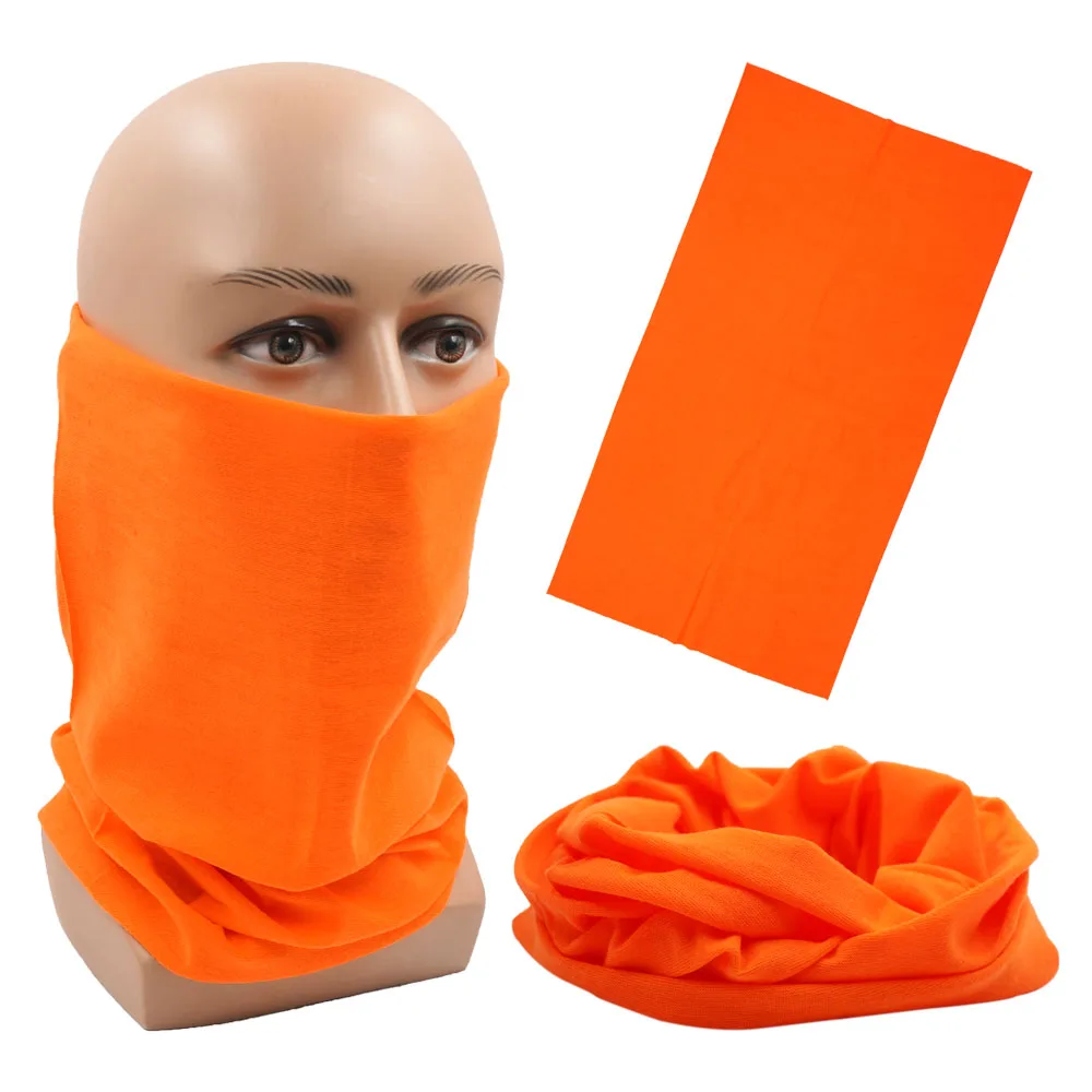 Outdoor Magic Bandana Solid Dyeing Color Cycling Hiking Scarves Fashion Headwrap Neck Tube Cover Fishing Windproof Face Mask