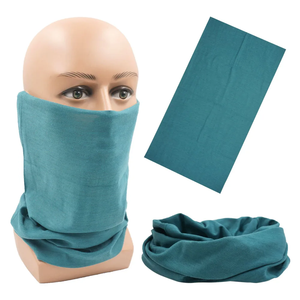 Outdoor Magic Bandana Solid Dyeing Color Cycling Hiking Scarves Fashion Headwrap Neck Tube Cover Fishing Windproof Face Mask