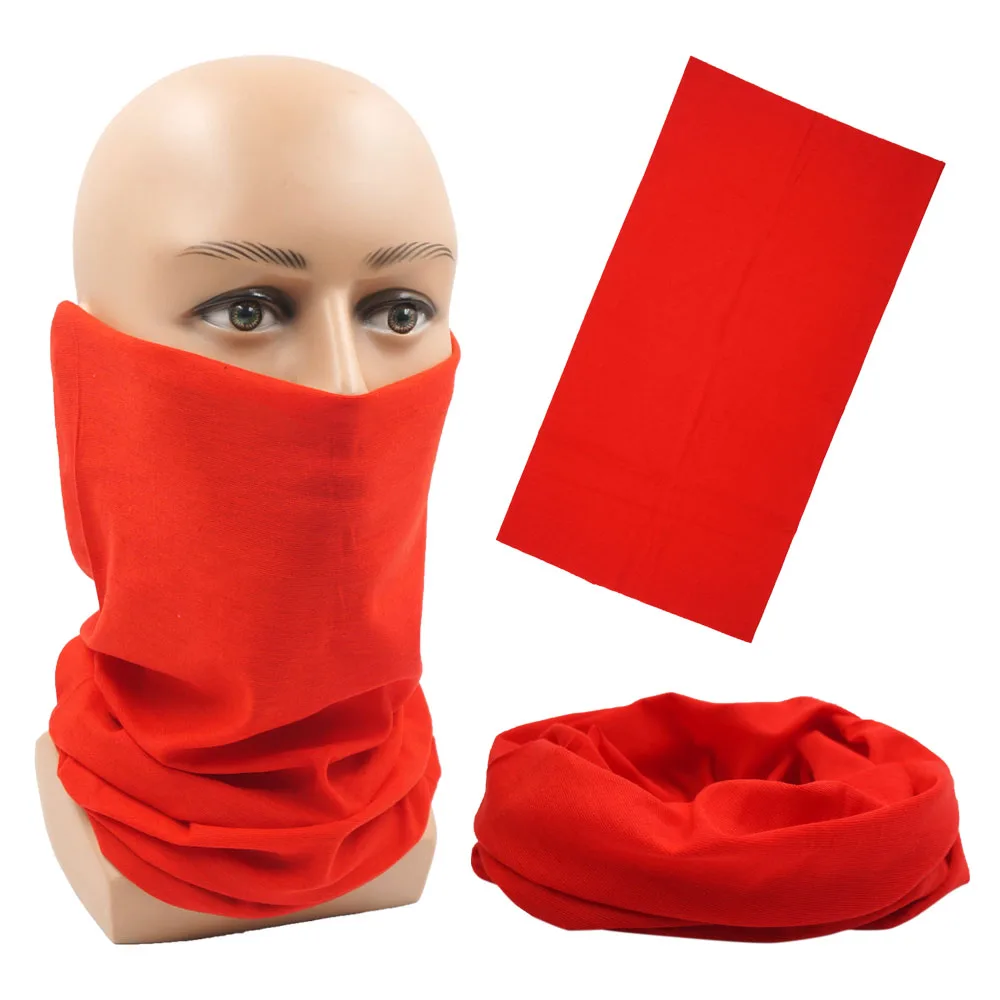 Outdoor Magic Bandana Solid Dyeing Color Cycling Hiking Scarves Fashion Headwrap Neck Tube Cover Fishing Windproof Face Mask
