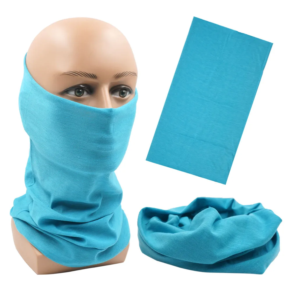Outdoor Magic Bandana Solid Dyeing Color Cycling Hiking Scarves Fashion Headwrap Neck Tube Cover Fishing Windproof Face Mask