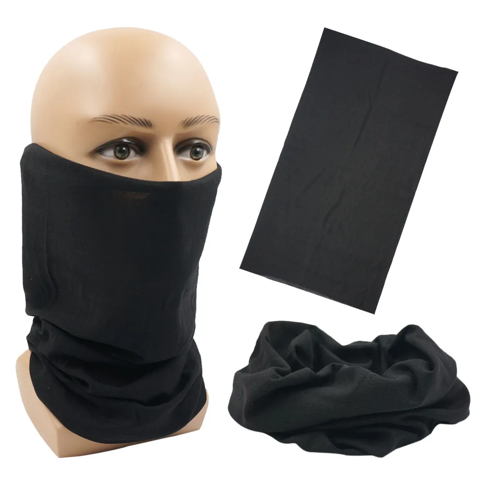 Outdoor Magic Bandana Solid Dyeing Color Cycling Hiking Scarves Fashion Headwrap Neck Tube Cover Fishing Windproof Face Mask