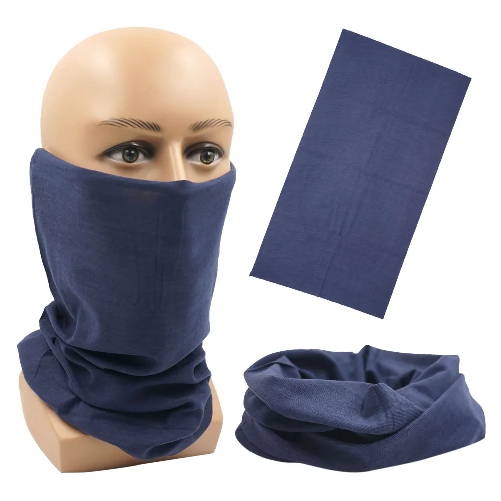 Outdoor Magic Bandana Solid Dyeing Color Cycling Hiking Scarves Fashion Headwrap Neck Tube Cover Fishing Windproof Face Mask