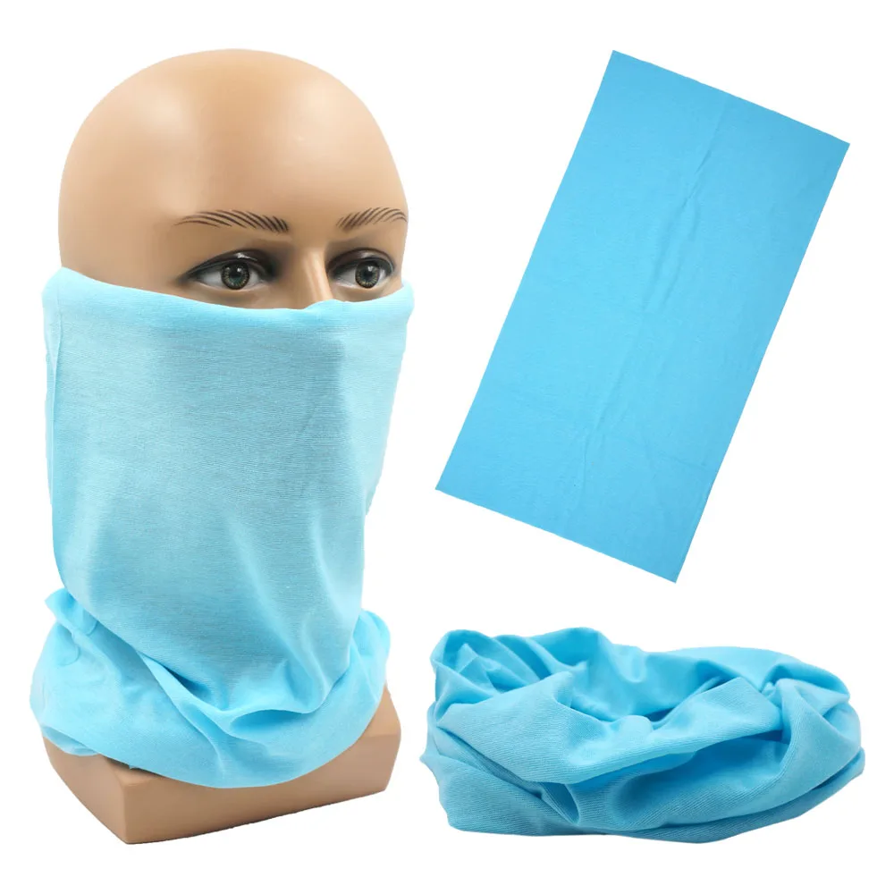 Outdoor Magic Bandana Solid Dyeing Color Cycling Hiking Scarves Fashion Headwrap Neck Tube Cover Fishing Windproof Face Mask